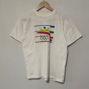 Vintage Barcelona Summer Olympics T-Shirt / Medium / 1992 / Single Stitch